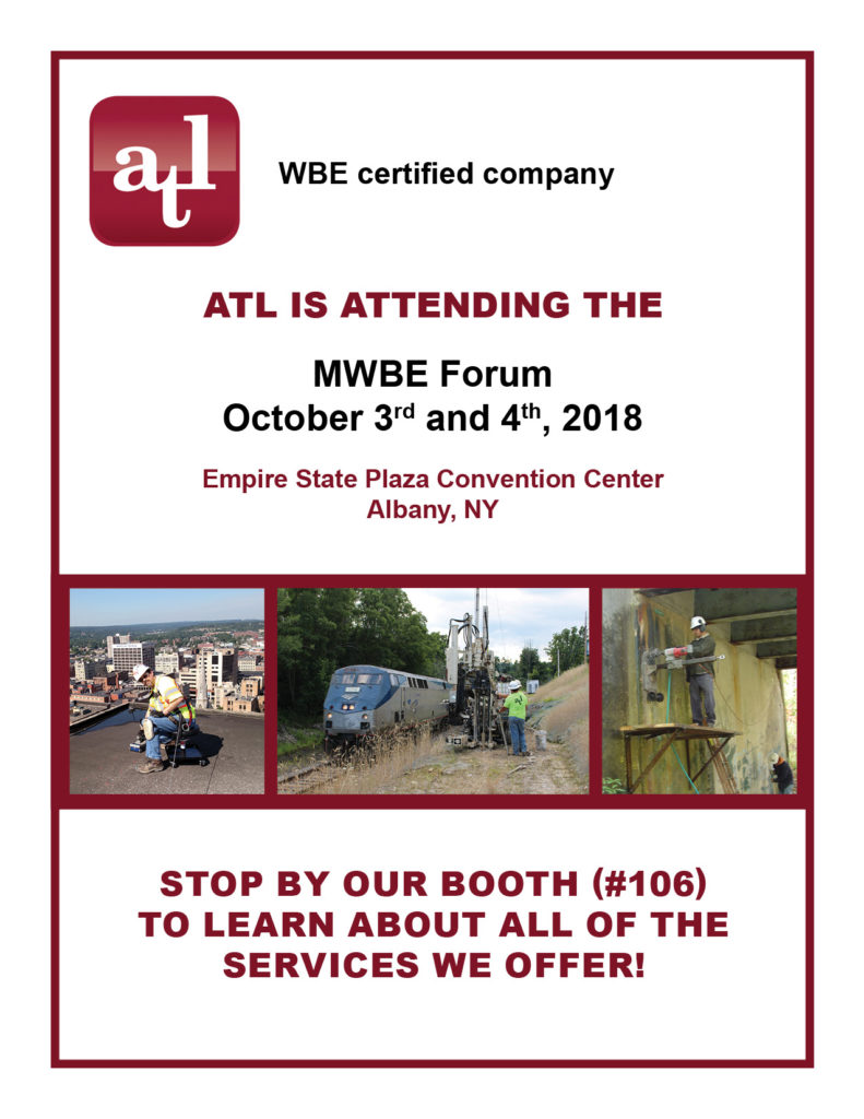 ATL is attending the NYS MWBE Forum! Atlantic Testing Laboratories