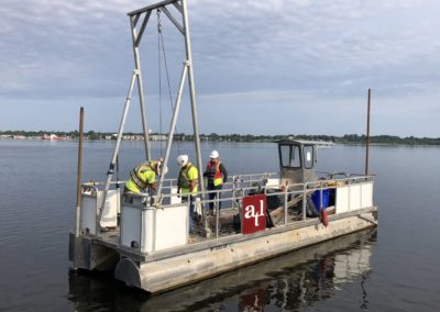 Vibracore Non-Destructive Testing on St. Lawrence River