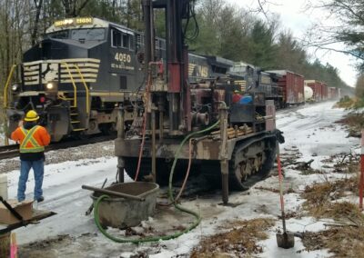 Geotech Drilling for Saratoga Railroad