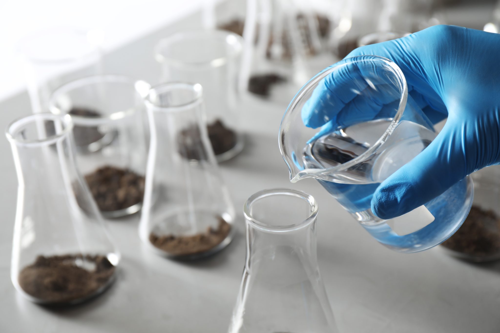 Soils being tested Laboratory Testing Services